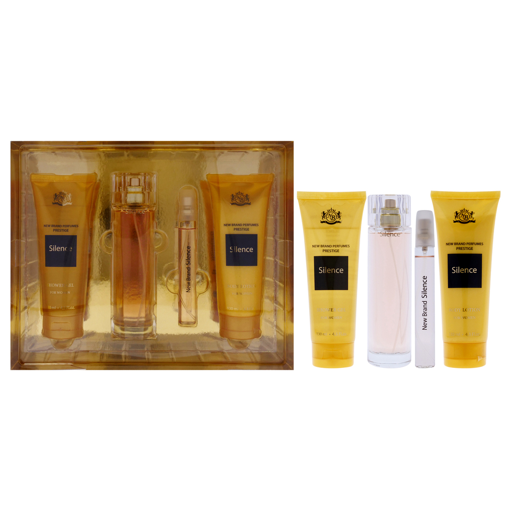Prestige Silence by New Brand for Women 4 Pc Gift Set